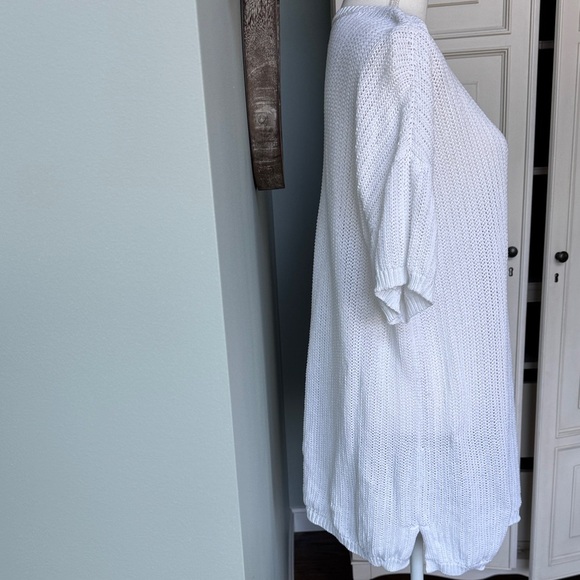 Eileen Fisher White Crew Neck Sweater size XL organic cotton - Picture 3 of 6